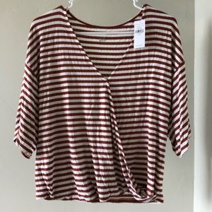 American Eagle Wrap Top